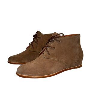 Rebecca Minkoff Loran Suede Wedge Lace up Bootie shoes size 7